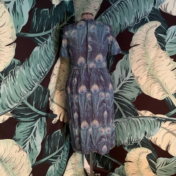 Vintage peacock dress - Picture 3 of 6